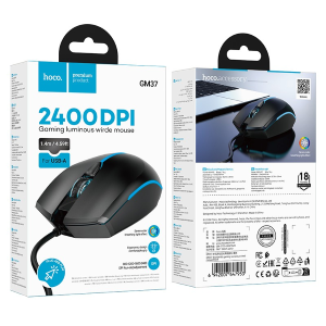 HOCO GM37 Mouse Gaming - Nero
