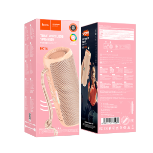 HOCO HC16 Speaker Wireless con Bluetooth 5.3, Jack 3.5mm e Slot MicroSd - Pink