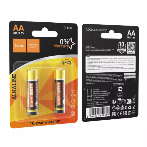 HOCO Batteria Stilo AA LR6 Confez. 2pz DLR01 