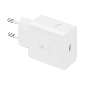 SAMSUNG Kit EP-T4511 Kit Caricabatteria da Casa 45W e Cavetto Type-C to Type-C - Bianco