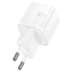 HOCO N66 Caricabatteria da Casa GaN "Mini Size" con Ingresso Type-C PD 35W - Bianco