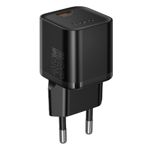 HOCO N66 Caricabatteria da Casa GaN "Mini Size" con Ingresso Type-C PD 35W - Nero
