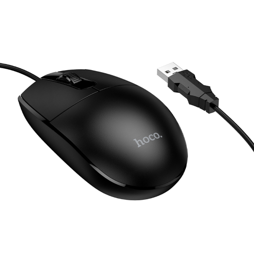 HOCO GM50 Mouse a Filo - Nero