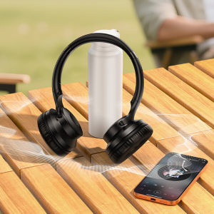 HOCO W71 Cuffia Wireless e Speaker 2 in 1 con App e Bluetooth 6.0 - Nero