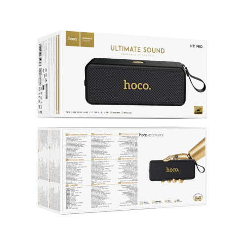 HOCO HT1 PRO Speaker Wireless in Pelle con Bluetooth 5.4 e Slot MicroSd